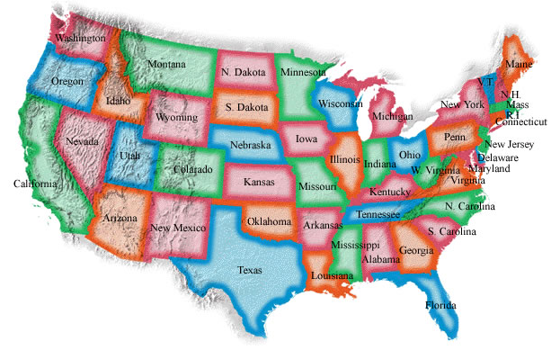 Map of United States